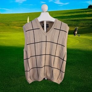 Men's Beige Sweater Vest